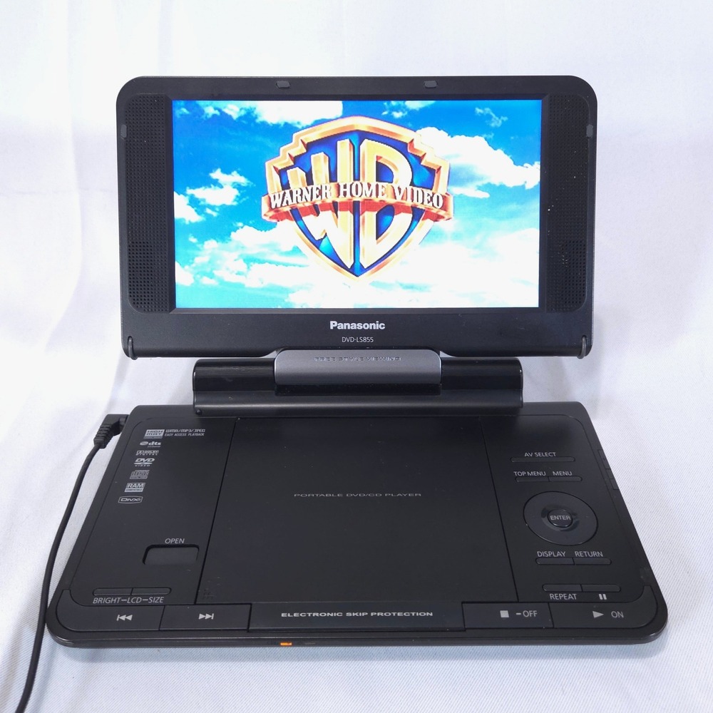 Panasonic DVD-LS855 Portable DVD Player Free Style Viewing Screen Working Great